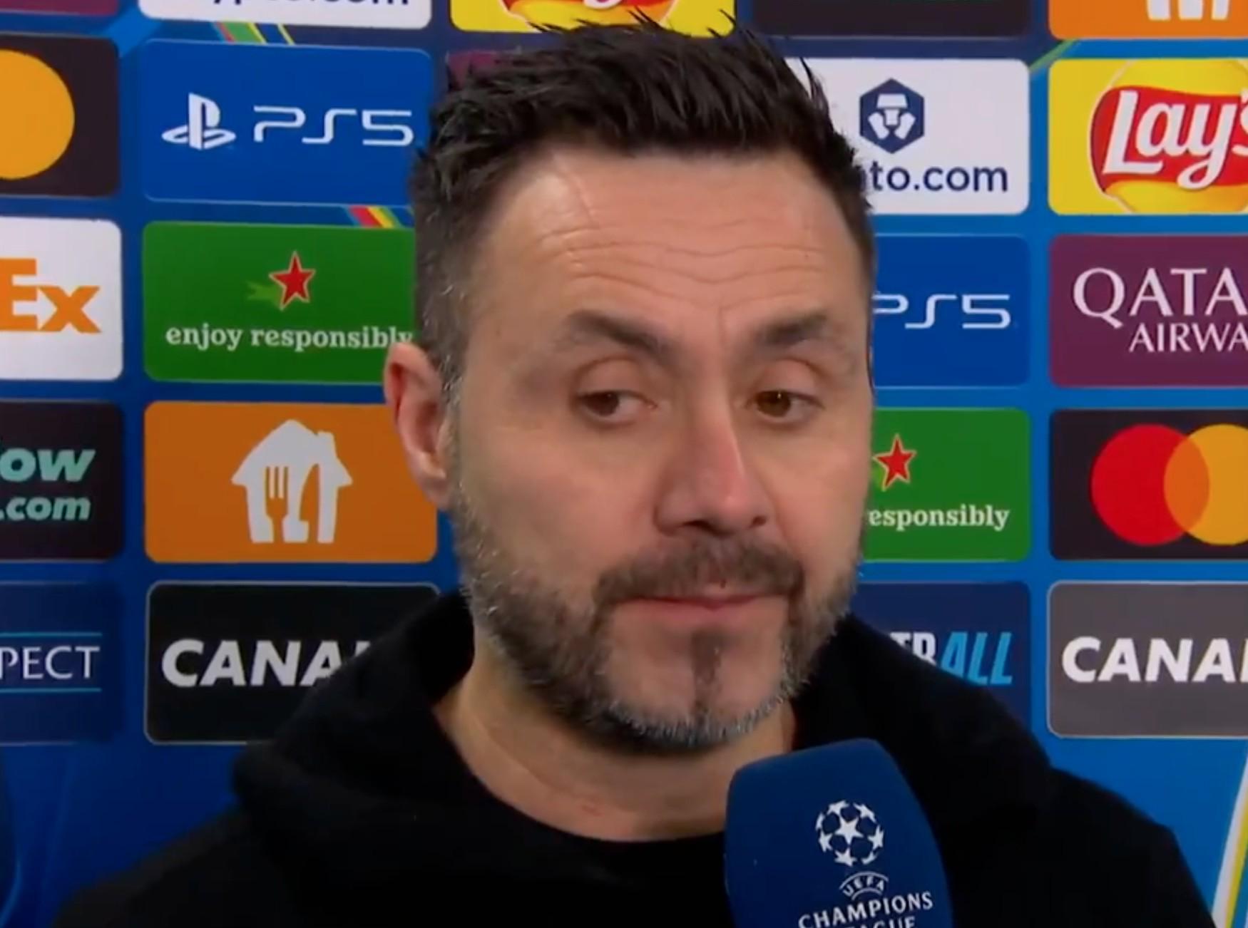 壹号娱乐-德泽尔比:我们没发挥出应有水平,索博那球本应该防守得更好